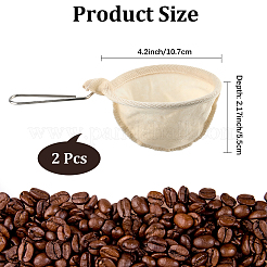 Velveteen 201 Stainless Steel Strainers for Coffe&nbsp;DIY-WH20007-689