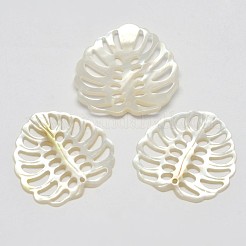 Natural Mother of Pearl Shell Pendants&nbsp;SSHEL-L002-09