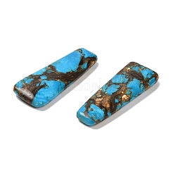 Assembled Bronzite and Synthetic Turquoise Pendants&nbsp;G-R437-05