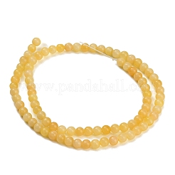Natural Yellow Calcite Beads Strands&nbsp;GG-CBAA3AB-02-4mm