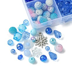 Mixed Styles Transparent Acrylic Beads&nbsp;MACR-FS0001-60
