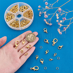 110Pcs 5 Styles Zinc Alloy Lobster Claw Clasps&nbsp;FIND-ME0001-79G