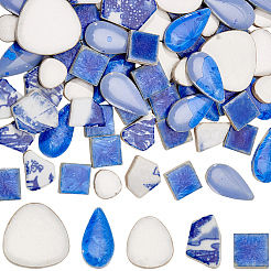 500Pcs 4 Styles Porcelain Mosaic Tiles&nbsp;PORC-SP0001-24