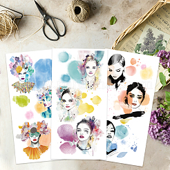 3 Sheets 3 Styles PVC Waterproof Decorative Stickers&nbsp;DIY-WH0404-567