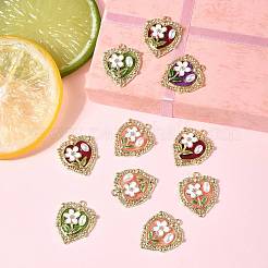 10Pcs Alloy Enamel Pendants&nbsp;ENAM-FS0003-23