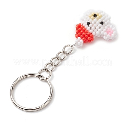 Christmas Handmade Glass Seed Pendant Decorations&nbsp;KEYC-MZ00020