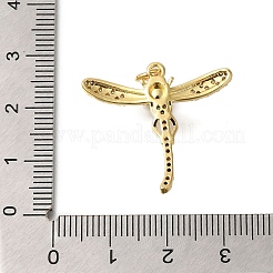 Rack Plating Brass Micro Pave Cubic Zirconia Pendants&nbsp;ZIRC-F142-23G