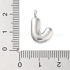 Rack Plating Brass Balloon Letter Pendants&nbsp;KK-C050-01P-J
