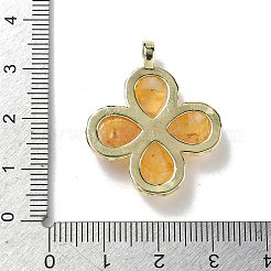 Natural Yellow Quartz Faceted Pendants&nbsp;G-A308-01G-11