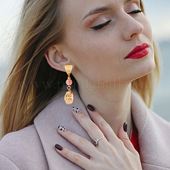 16Pcs 8 Style 304 Stainless Steel Stud Earrings Finding&nbsp;STAS-UN0042-34