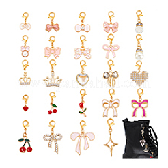 24Pcs Alloy & Imitation Pearl & Brass Shoes Charms&nbsp;HJEW-PH02250