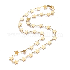 304 Stainless Steel Link Chain Necklaces&nbsp;NJEW-L457-008G
