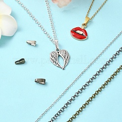50Pcs 10 Styles Iron Rolo Chains Necklaces Making&nbsp;FIND-YW0004-87