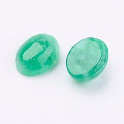 Natural Flower Jade Cabochons&nbsp;G-P313-02-6x8mm