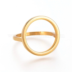 304 Stainless Steel Finger Rings&nbsp;RJEW-L091-06-G-17mm