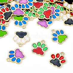 30Pcs 5 Colors Alloy Enamel Pendants&nbsp;FIND-TA0006-07