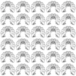 160Pcs Brass Crimp Beads Covers&nbsp;KK-BBC0025-31B