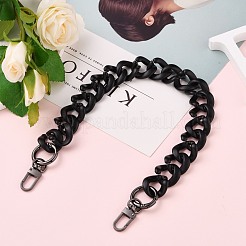 Spray Painted CCB Plastic Curb Chains Bag Handles&nbsp;AJEW-BA00052-01
