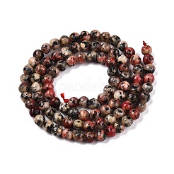 Dyed Natural White Jade Beads Strands&nbsp;G-T140-4mm-B06