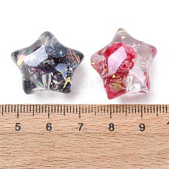 Transparent Resin & Paillette Beads&nbsp;RESI-C073-06