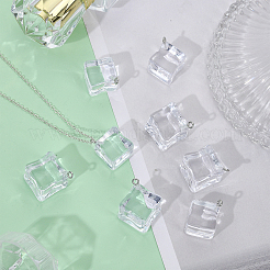 32Pcs 2 Style Transparent Acrylic Pendants&nbsp;TACR-CA0001-17