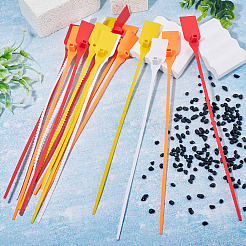 40Pcs 4 Colors Plastic Cable Ties Tags for Clothing Shoes Bags&nbsp;DIY-TA0015-45