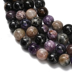 Natural Charoite Beads Strands&nbsp;G-G300-A01-8mm