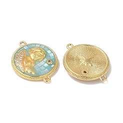 Epoxy Resin & Shell Connector Charms&nbsp;KK-K380-11A-G