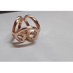Alloy Rhinestone Women Lady Girls Fashion Scarf Ring Buckle&nbsp;JEWB-WH0011-09RG-RS