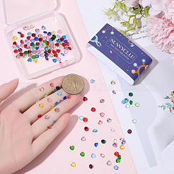 240Pcs 24 Colors Glass Rhinestone Cabochons&nbsp;GLAA-SC0003-23
