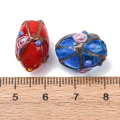 Handmade Gold Snad Lampwork Beads&nbsp;LAMP-K048-01