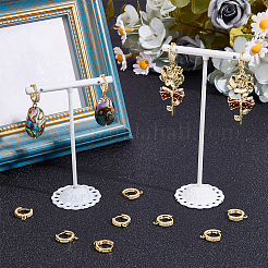 12Pcs Brass Huggie Hoop Earring Findings&nbsp;KK-CN0003-37