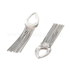 Hollow Teardrop Brass Stud Earrings&nbsp;EJEW-L270-26A-P