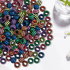 200Pcs Spray Painted Acrylic European Beads&nbsp;SACR-PA0001-13