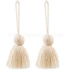 6Pcs Acrylic Fibers Tassel Pendant Decorations&nbsp;HJEW-CP0001-31A