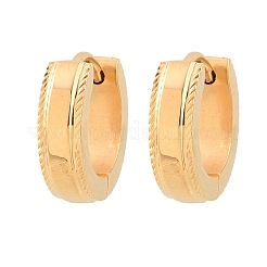 304 Stainless Steel Hoop Earrings&nbsp;EJEW-L307-06G