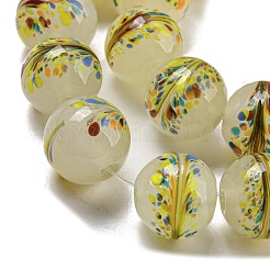 Handmade Lampwork Beads Strands&nbsp;LAMP-L079-05H