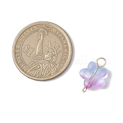 30Pcs Glass Star Connector Charms&nbsp;PALLOY-JF03139