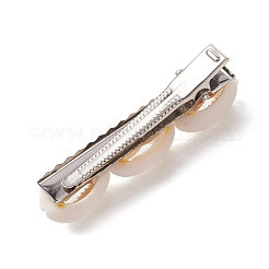Cowrie Shell Shape Iron Flat Alligator Hair Clips&nbsp;PHAR-JH00126