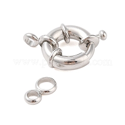 Rack Plating Brass Spring Ring Clasps&nbsp;KK-S384-23P-03