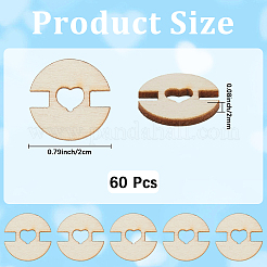 1 Set 1-Hole Wood Buttons&nbsp;BUTT-CY0001-16C