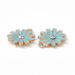 Alloy Rhinestone Pendants&nbsp;PALLOY-P287-01LG-03