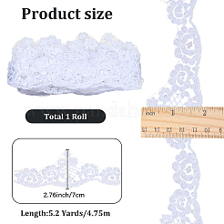 5.2 Yards Flower Polyester Lace Trim Ribbon&nbsp;OCOR-GF0005-59