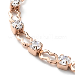 Crystal Cubic Zirconia Tennis Bracelet&nbsp;BJEW-E108-06RG