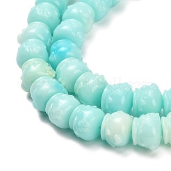 Synthetic Coral Dyed Carved Beads&nbsp;BSHE-H114-03D