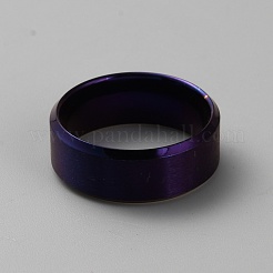 304 Stainless Steel Plain Band Rings&nbsp;RJEW-WH0003-43C