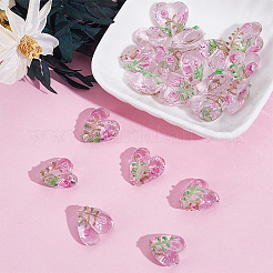 20Pcs Handmade Transparent Lampwork Beads&nbsp;BLOW-PA0001-02