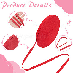 Cotton Ribbons&nbsp;SRIB-WH0008-05A