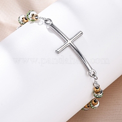 201 Stainless Steel Link Chain Bracelets&nbsp;BJEW-A032-01GP-01