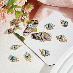 36Pcs 12 Styles Evil Eye Alloy Cabochons&nbsp;MRMJ-HY0002-41